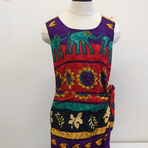 Vintage Jessica Howard Elephant wrap dress size 10 - Picture 1 of 9
